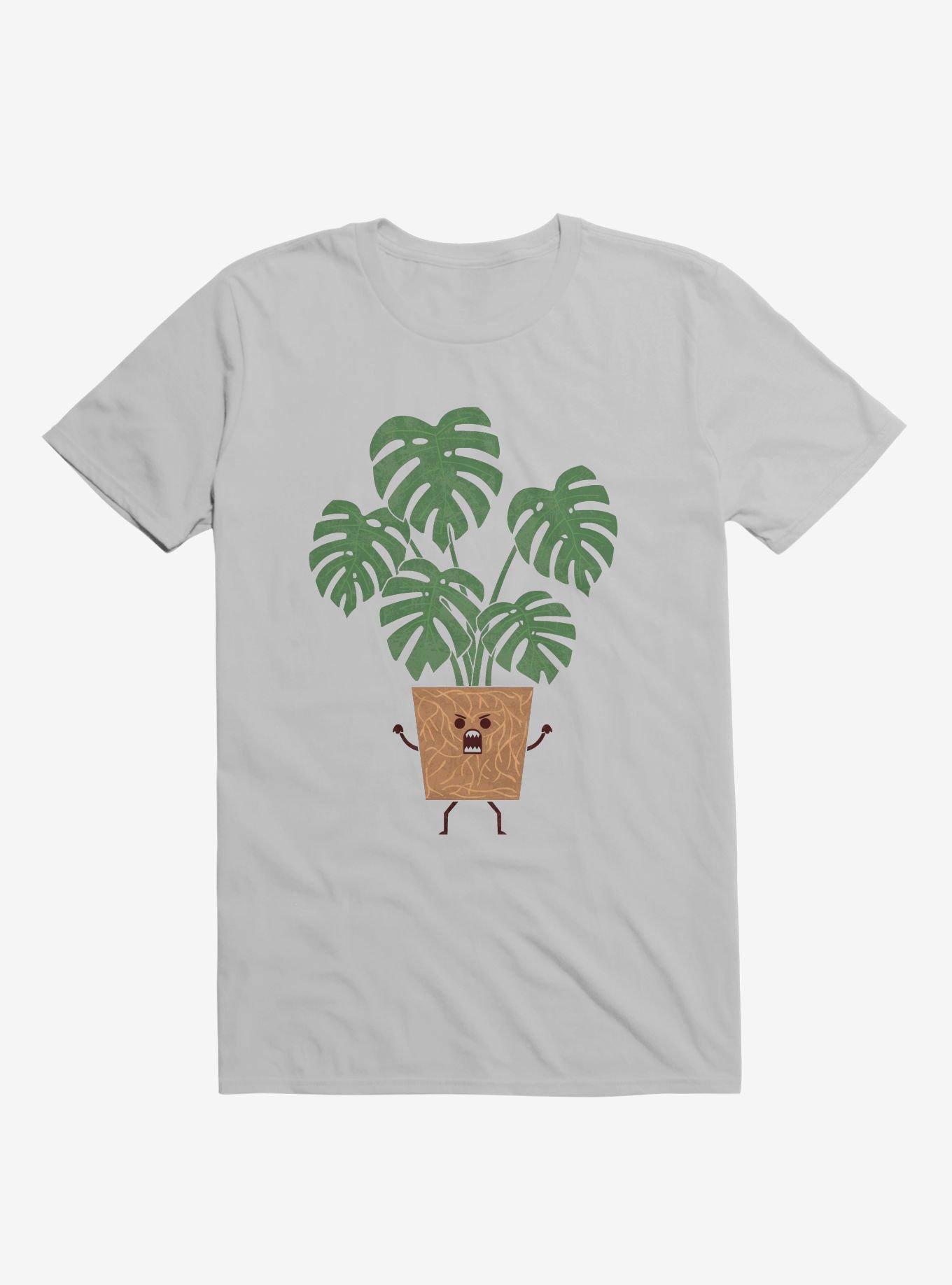 Monstera House Plant Ice Grey T-Shirt, ICE GREY, hi-res