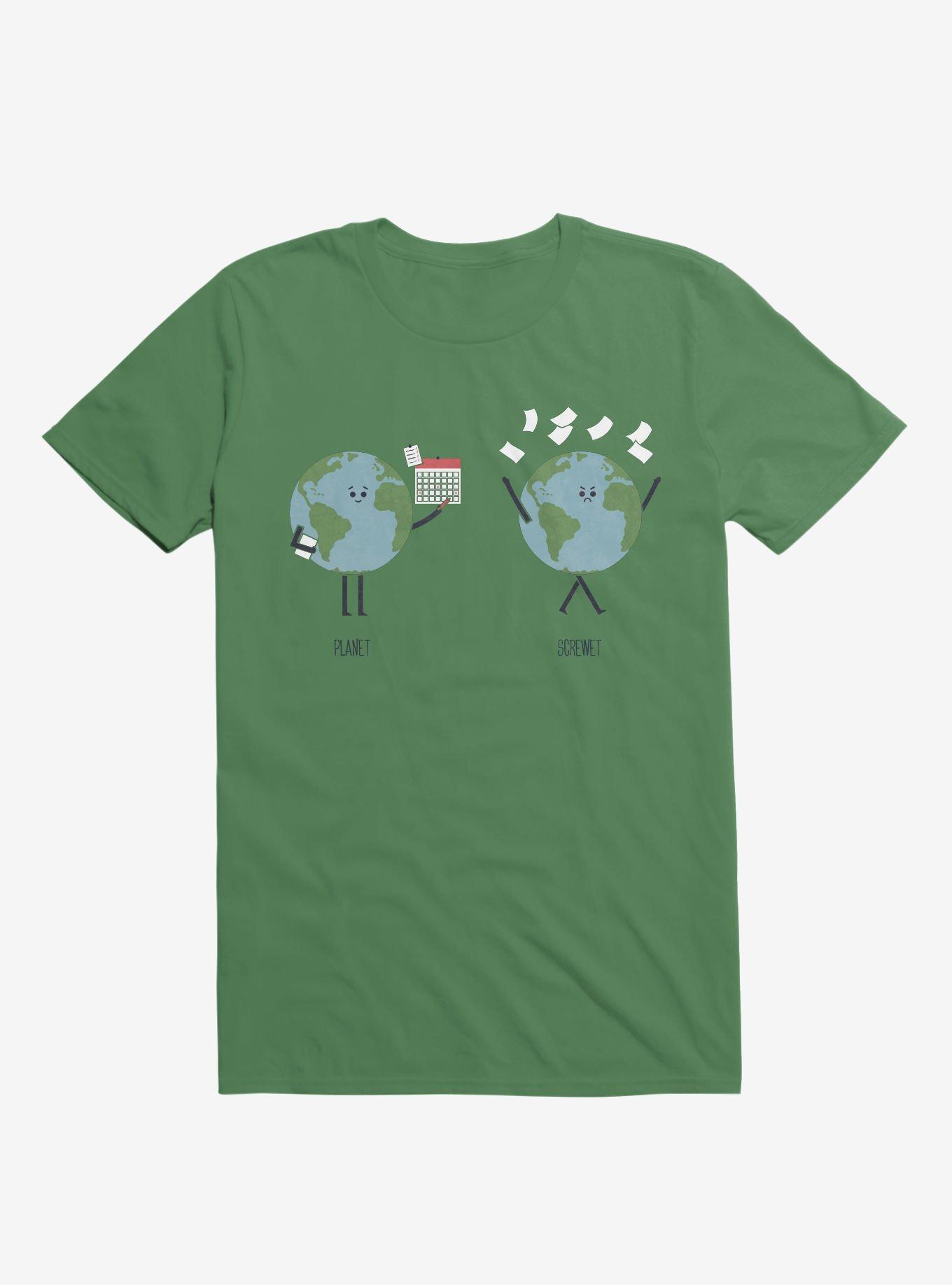 Opposites Planet Screwet Irish Green T-Shirt, , hi-res