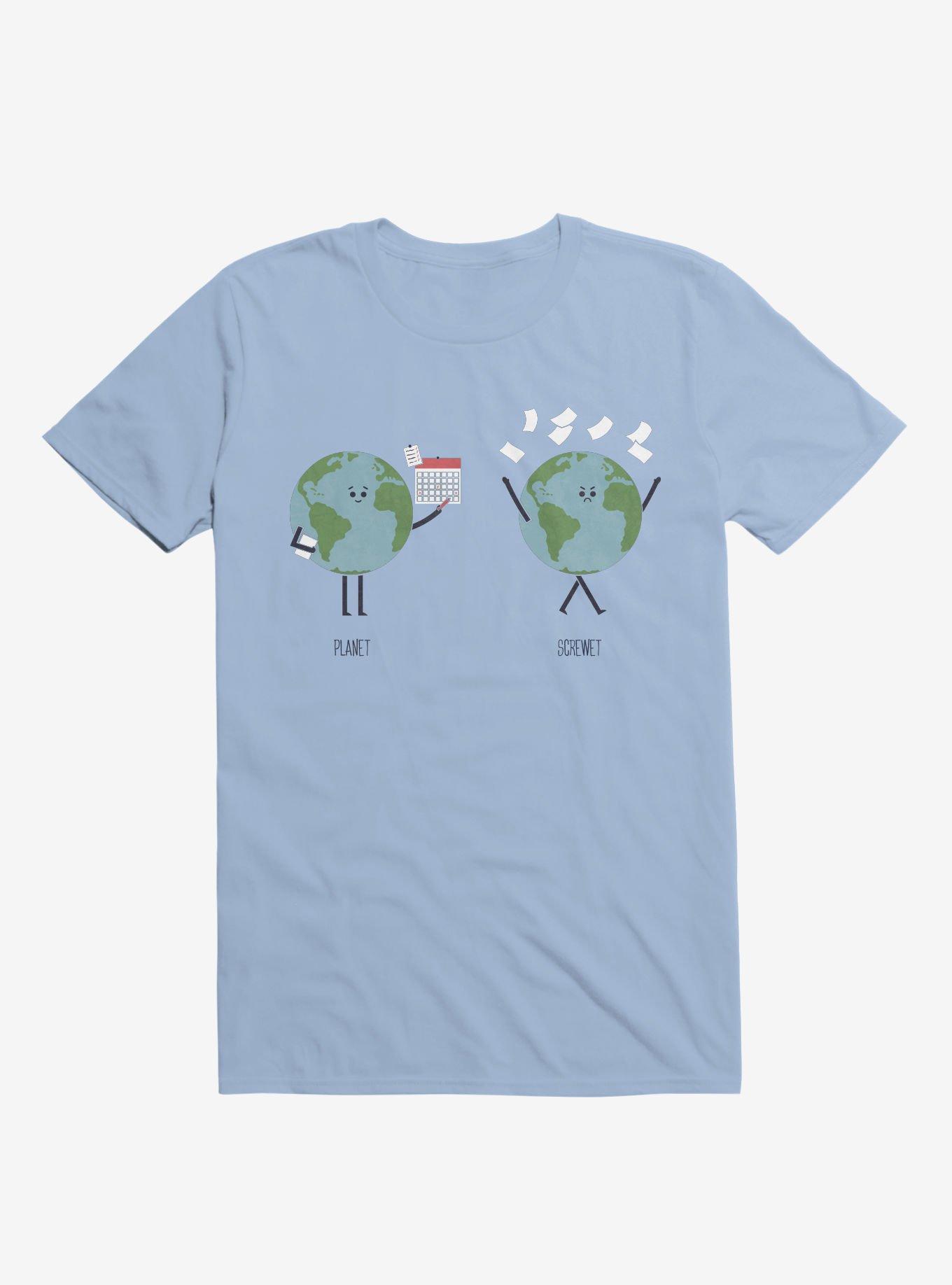 Opposites Planet Screwet Light Blue T-Shirt, , hi-res
