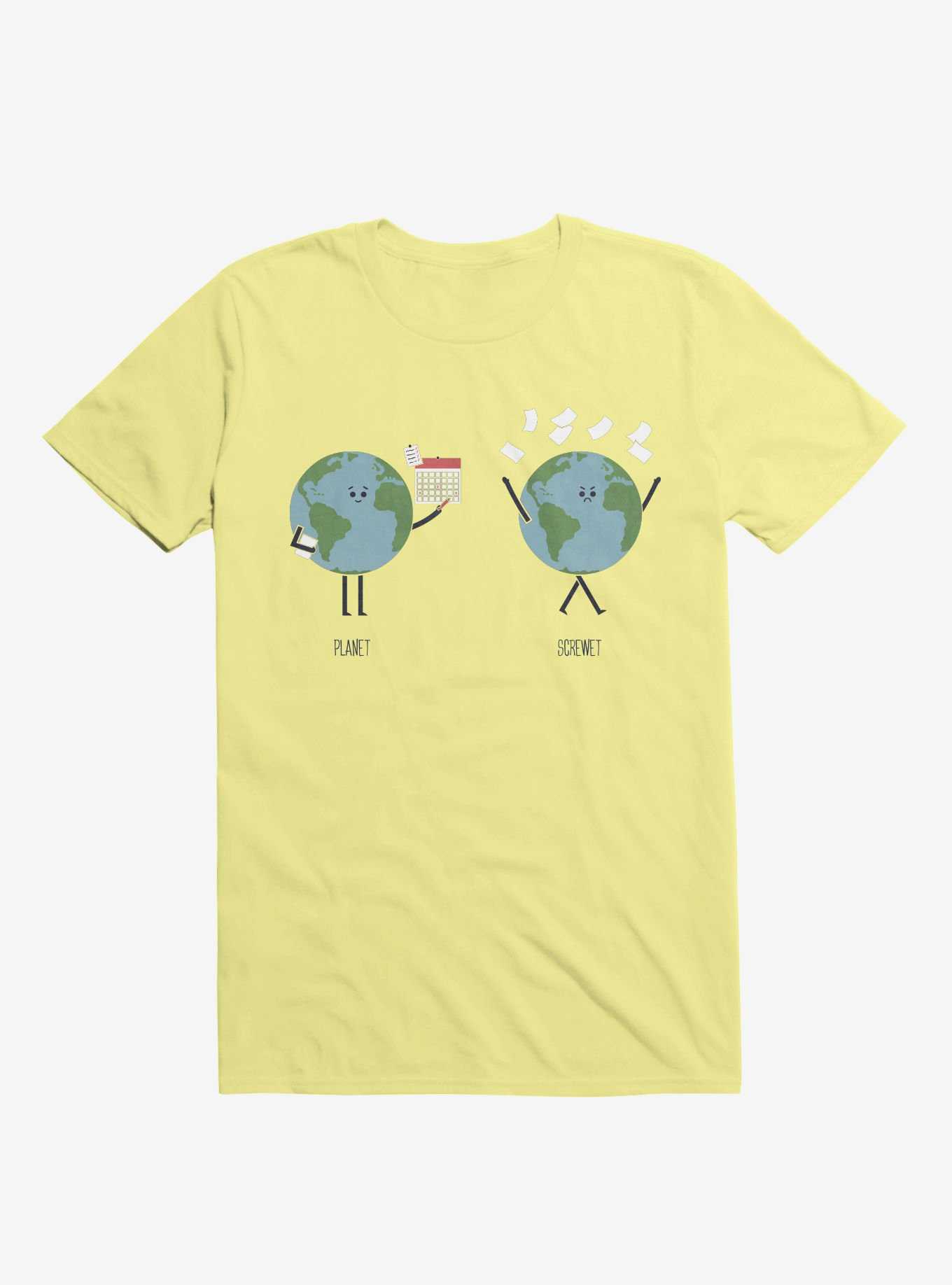 Opposites Planet Screwet Corn Silk Yellow T-Shirt, , hi-res