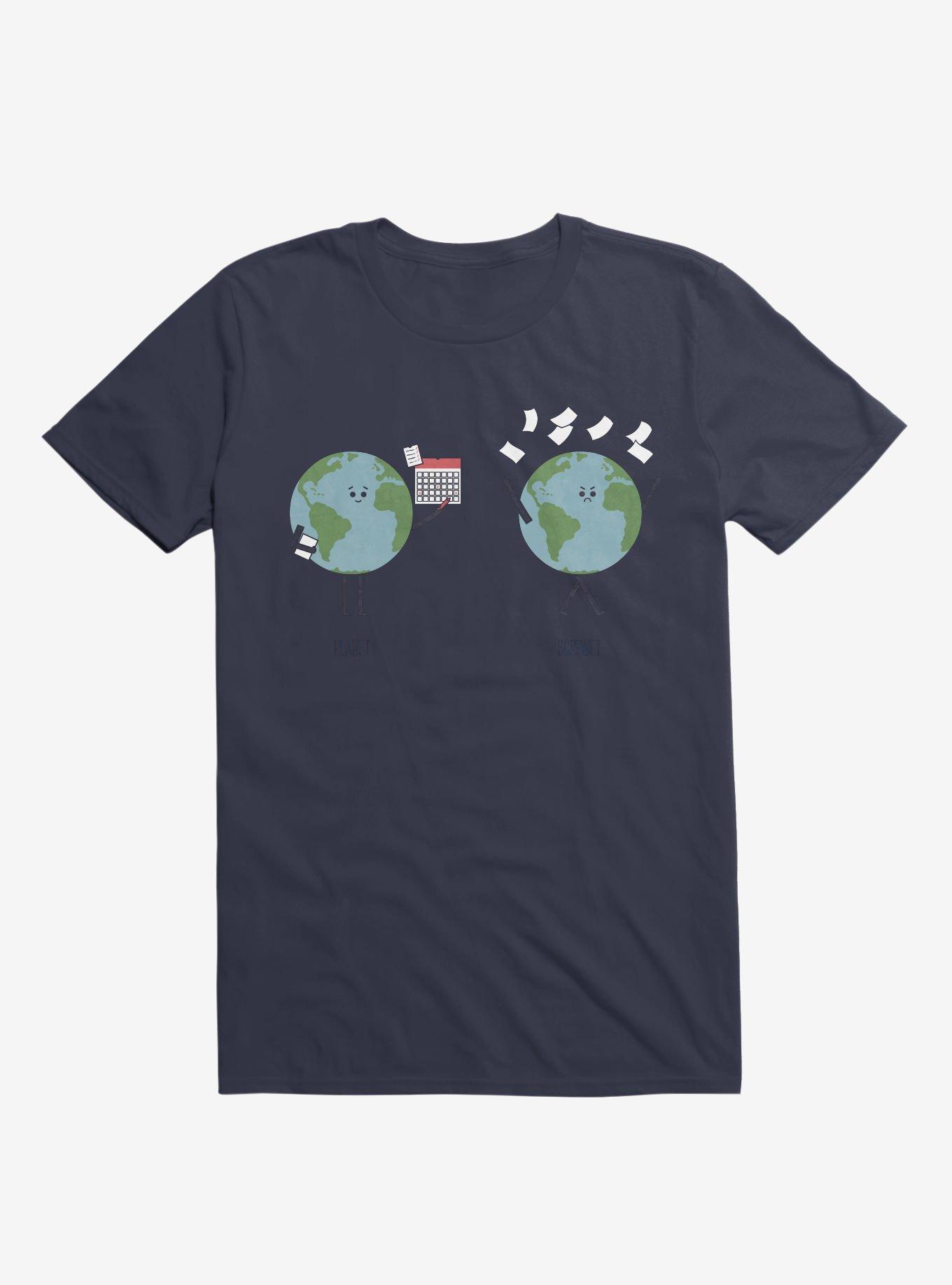 Opposites Planet Screwet Navy Blue T-Shirt, NAVY, hi-res