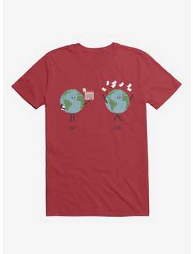 Opposites Planet Screwet Red T-Shirt, , hi-res