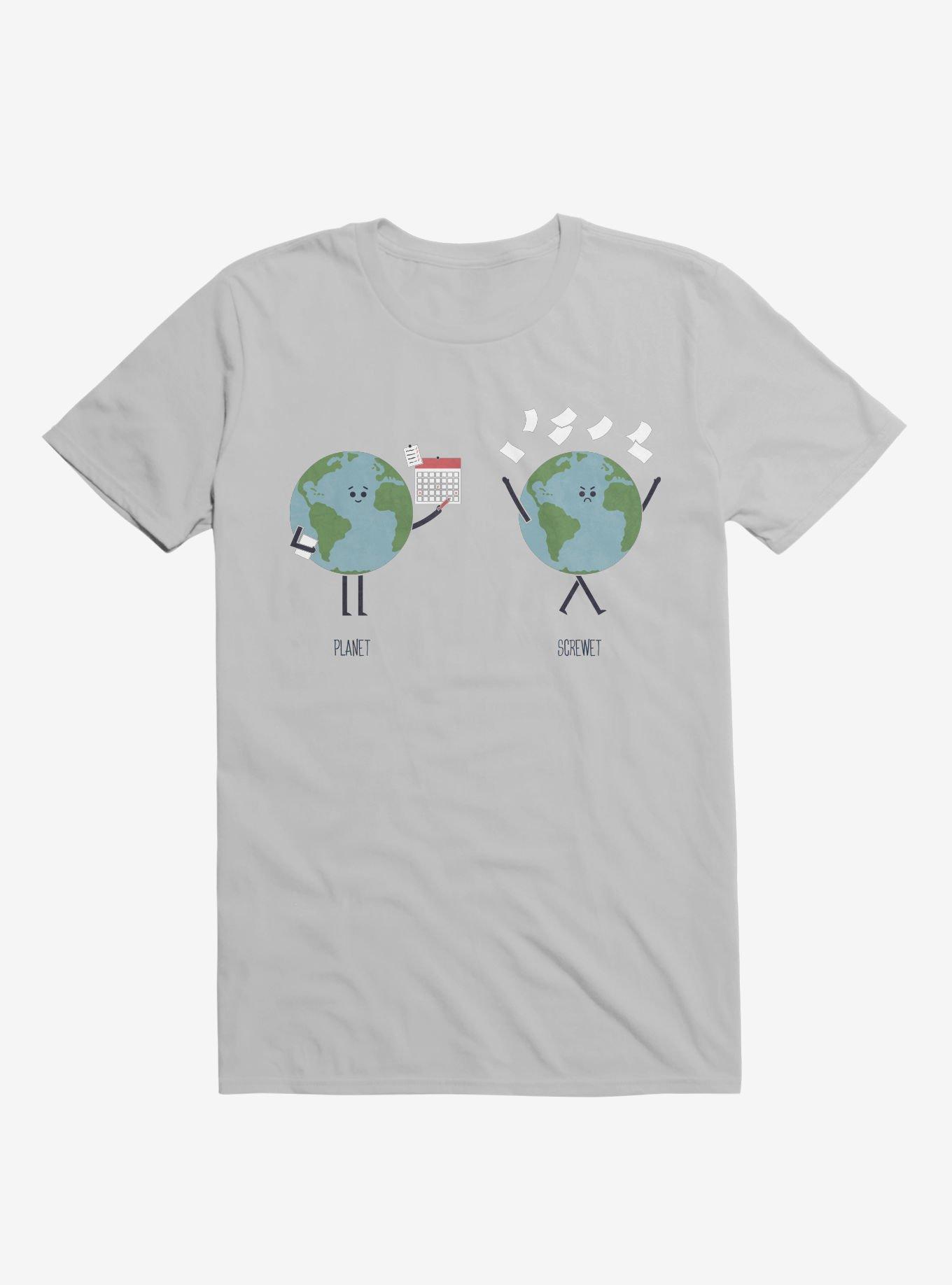 Opposites Planet Screwet Ice Grey T-Shirt, ICE GREY, hi-res