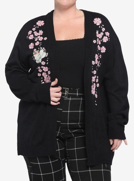 InuYasha Kirara Cherry Blossom Girls Cardigan Plus Size | Hot Topic