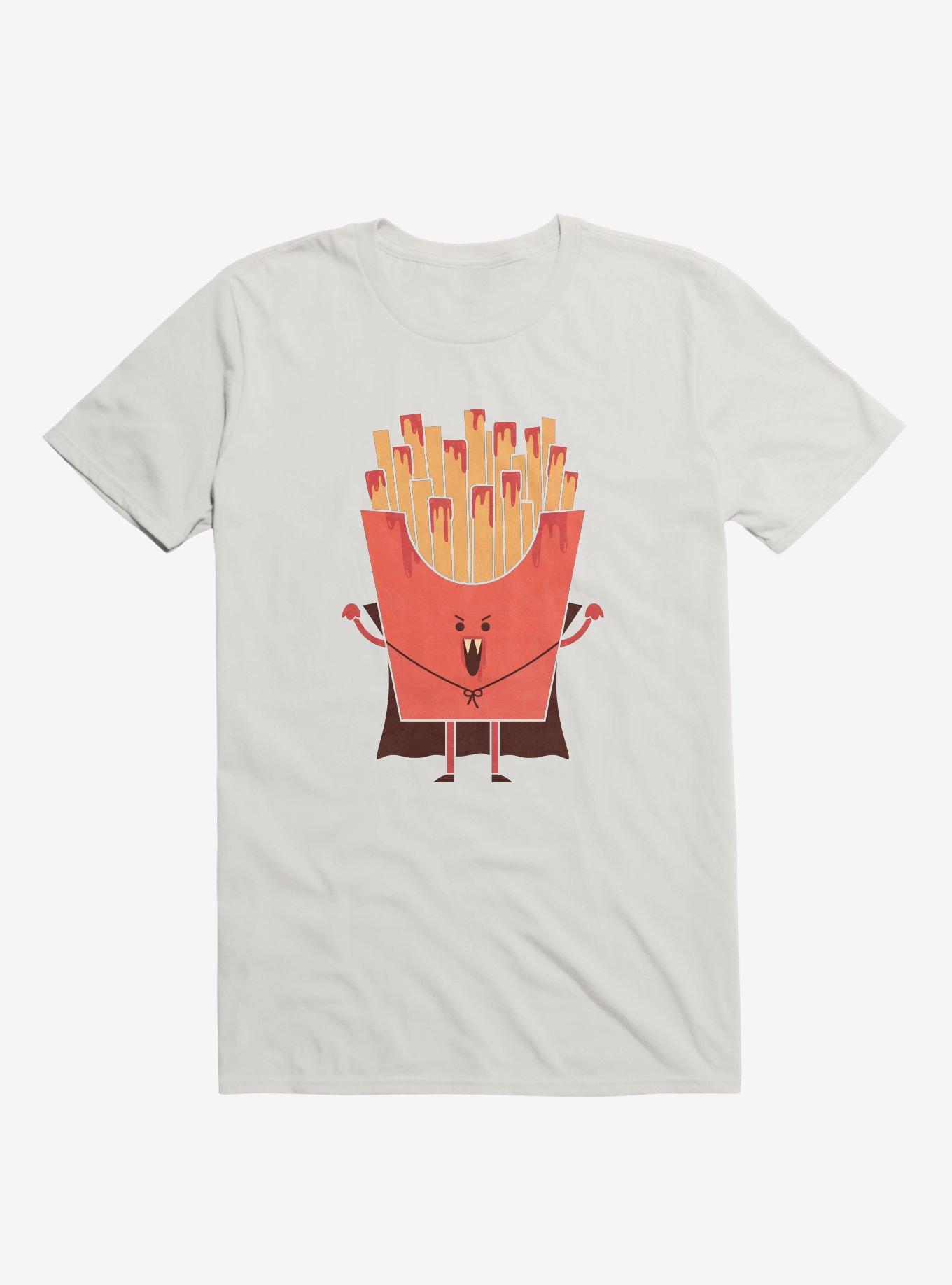 Nospotatu Vampire Fries White T-Shirt, WHITE, hi-res