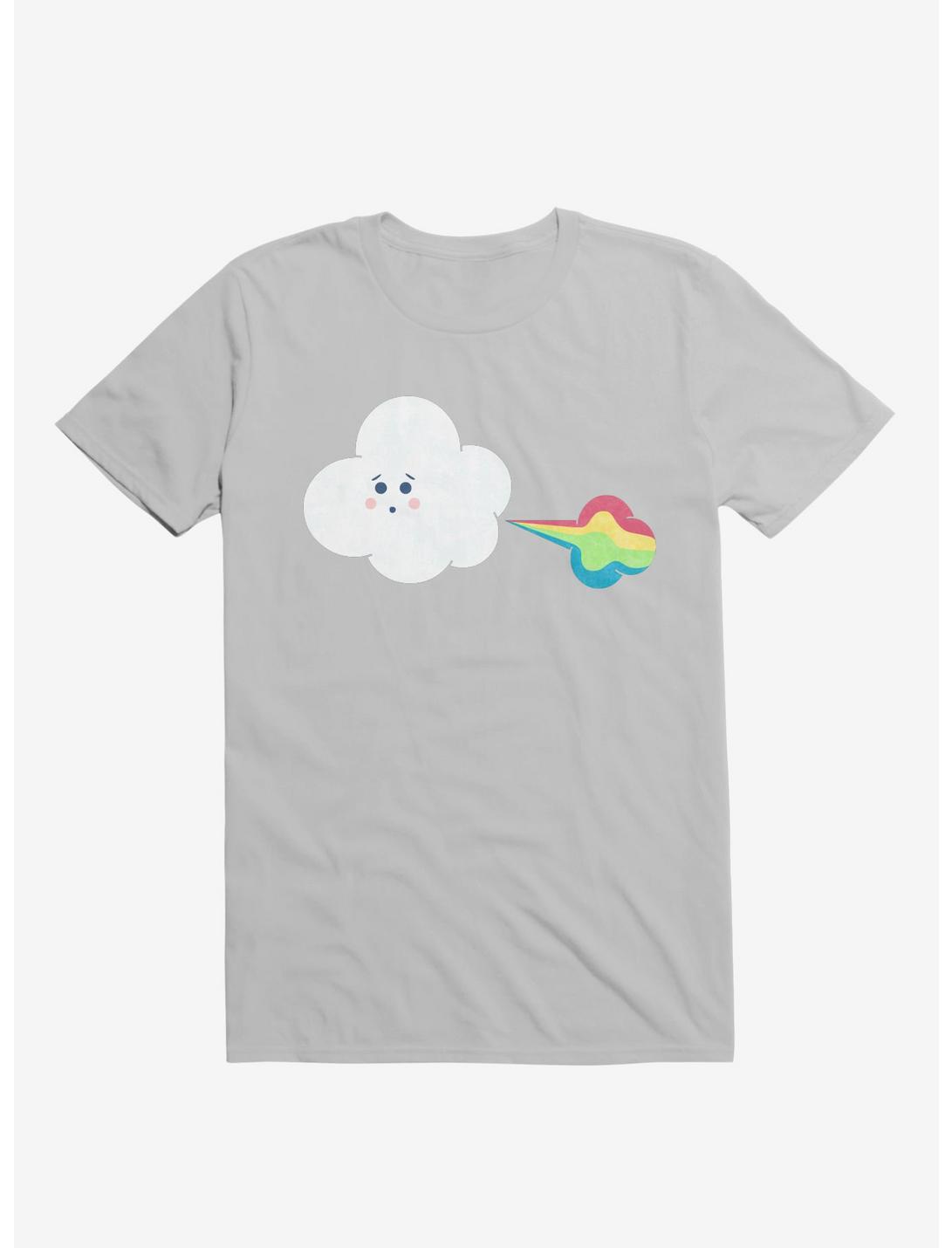 Cloud Oops Rainbow Ice Grey T-Shirt, ICE GREY, hi-res