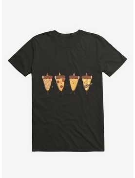 Pizza Slice Party Black T-Shirt, , hi-res