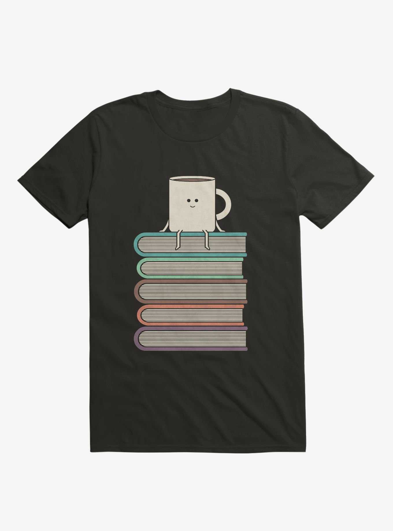 Top Of The World Cup On Books Black T-Shirt, , hi-res