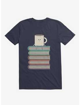 Top Of The World Cup On Books Navy Blue T-Shirt, , hi-res