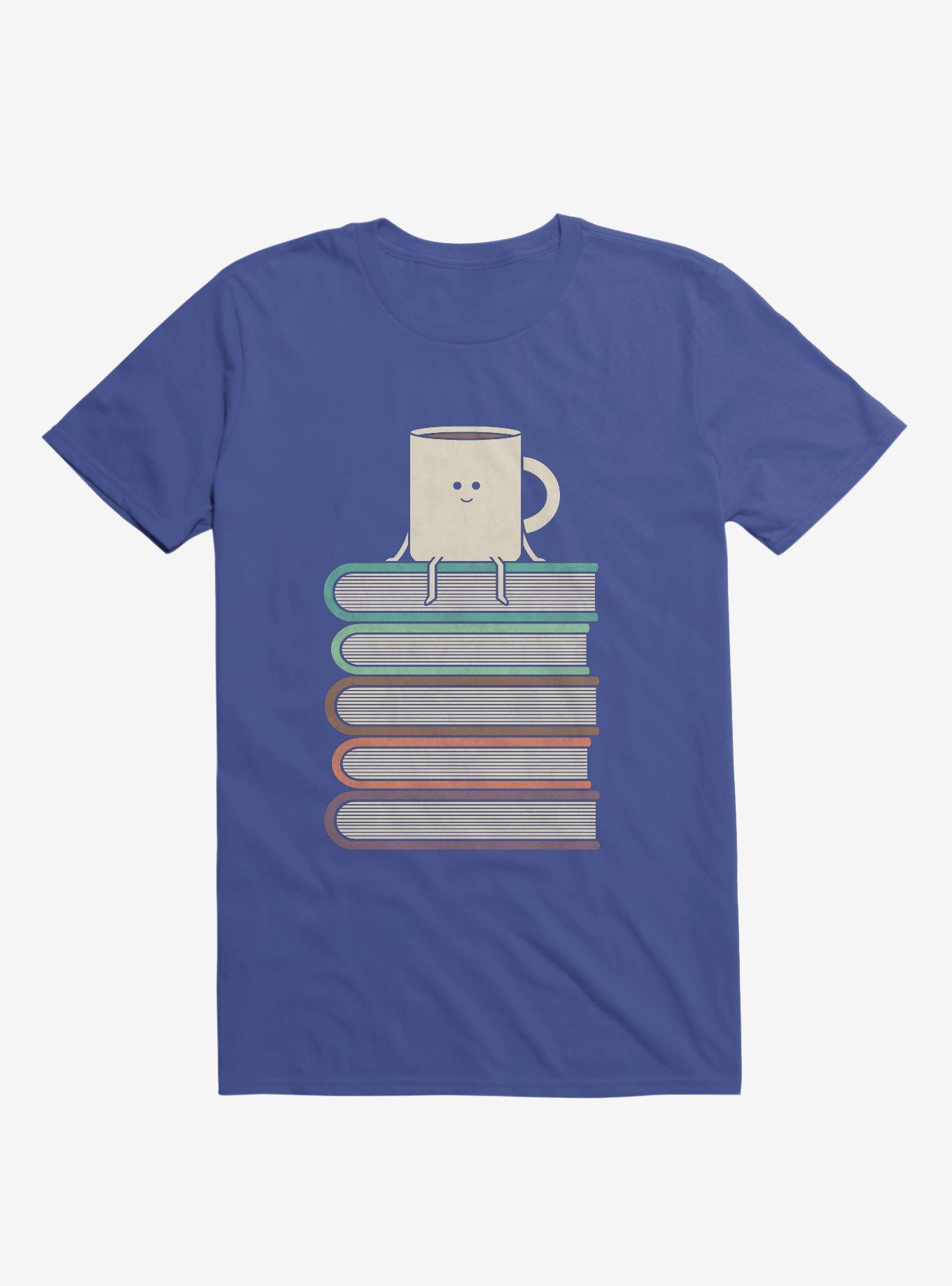 Top Of The World Cup On Books Royal Blue T-Shirt, , hi-res