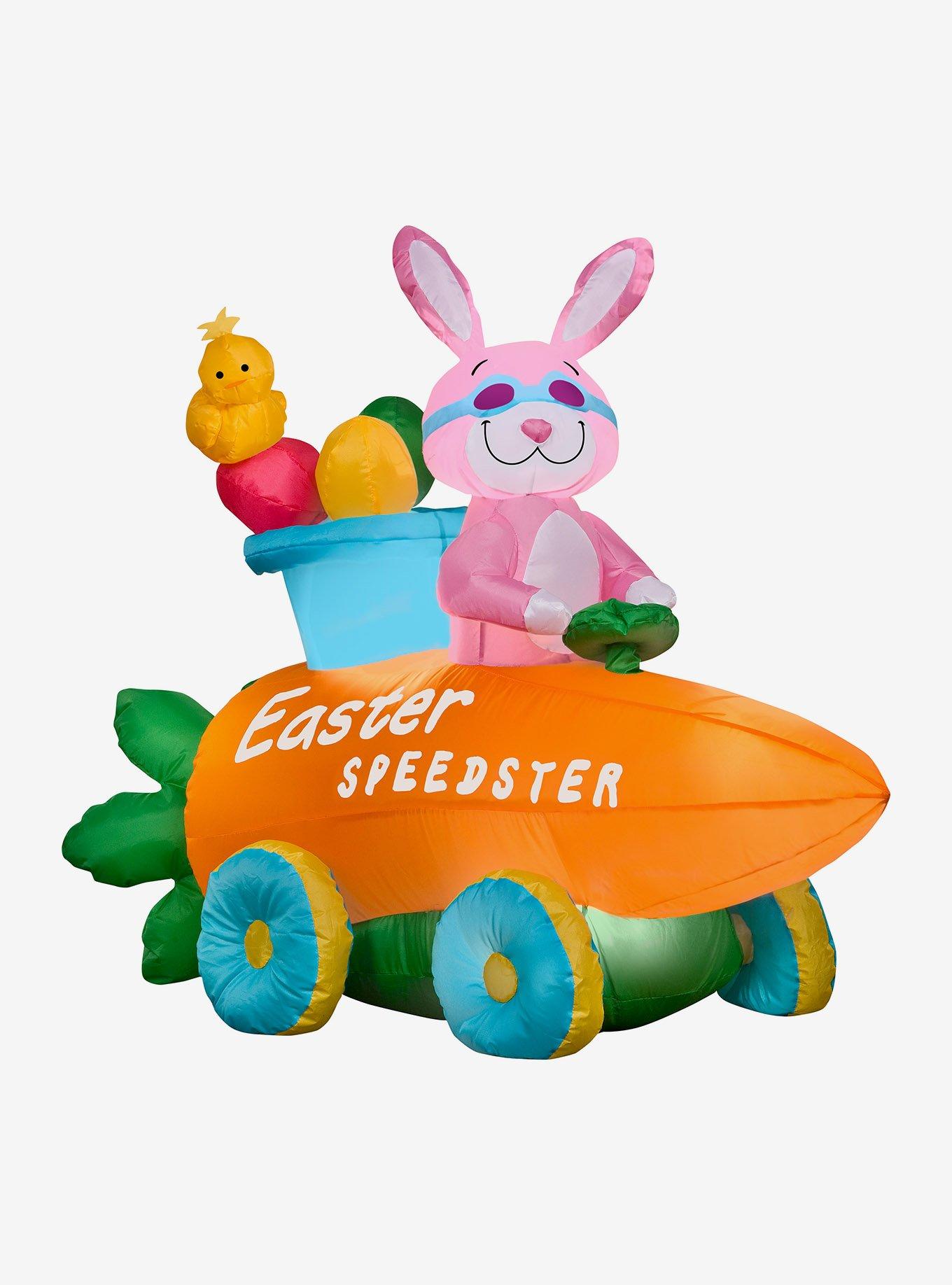 Bunny In Easter Speedster Scene Airblown