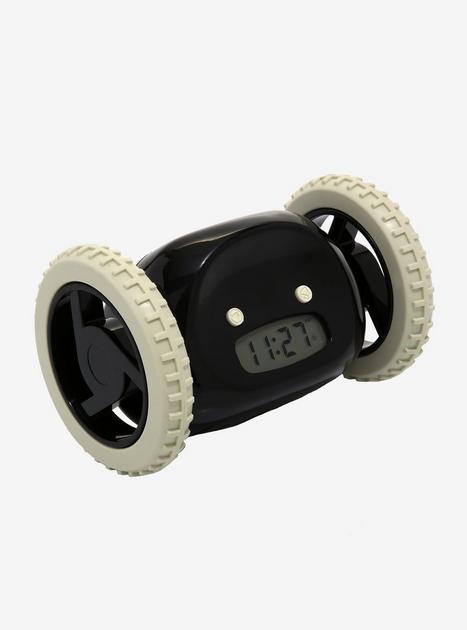 Clocky Black Alarm Clock On Wheels | Hot Topic