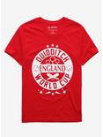 Harry Potter Quidditch World Cup England T-Shirt - BoxLunch Exclusive, RED, hi-res