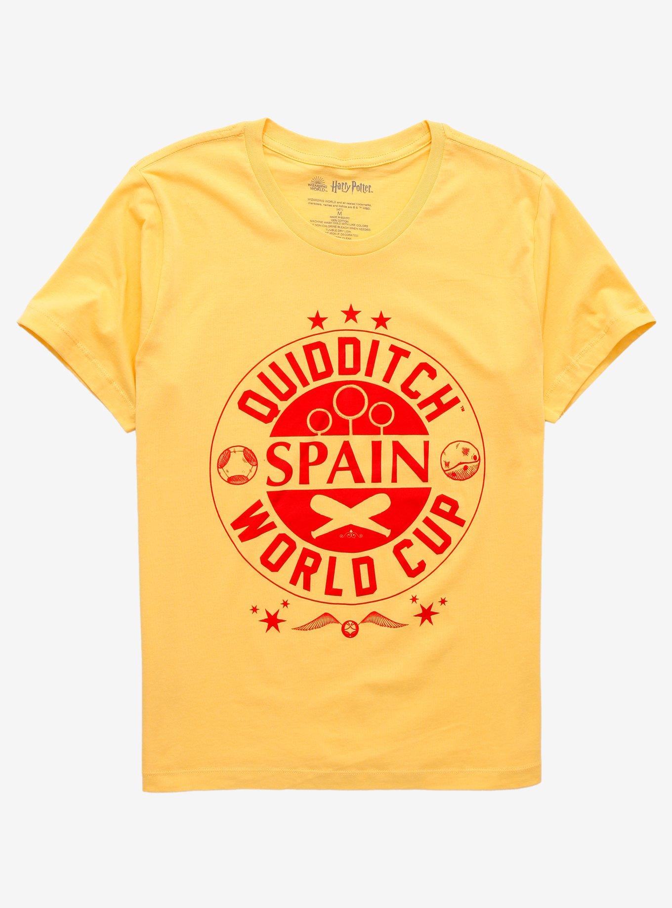 Harry Potter Quidditch World Cup Spain T-Shirt - BoxLunch Exclusive, BRIGHT YELLOW, hi-res
