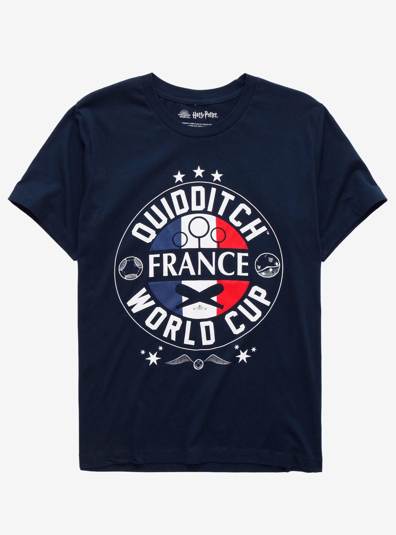 Harry Potter Quidditch World Cup France T-Shirt - BoxLunch Exclusive, NAVY, hi-res
