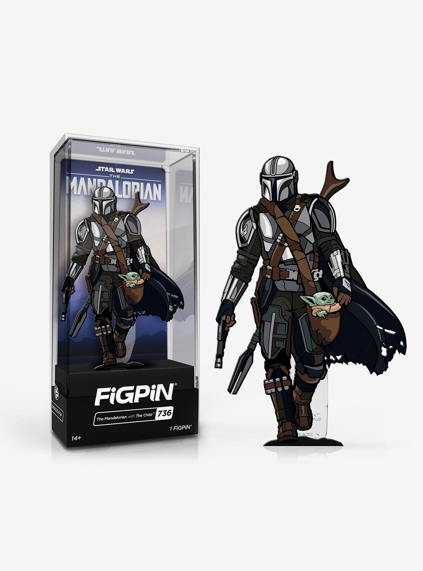 FiGPiN Star Wars The Mandalorian Mando With The Child Enamel Pin, , hi-res