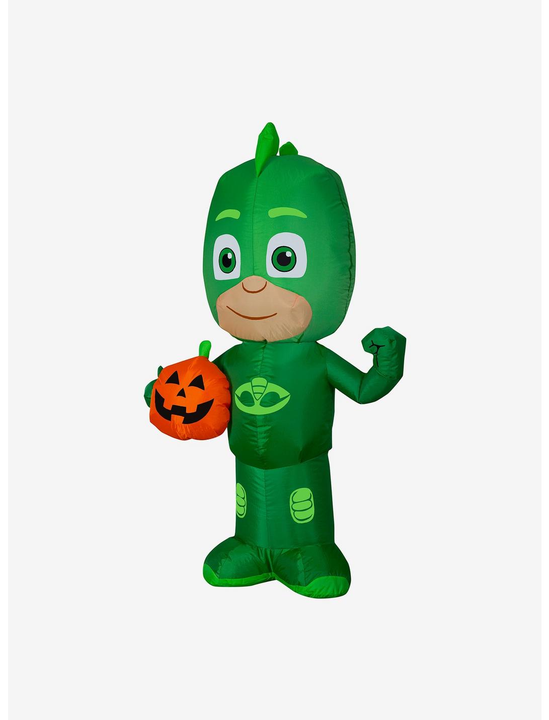 PJ Masks Gekko With Jack O Lantern Inflatable Décor, , hi-res