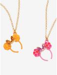 Disney Minnie Mouse Ears Bestie Necklace Set - BoxLunch Exclusive, , hi-res