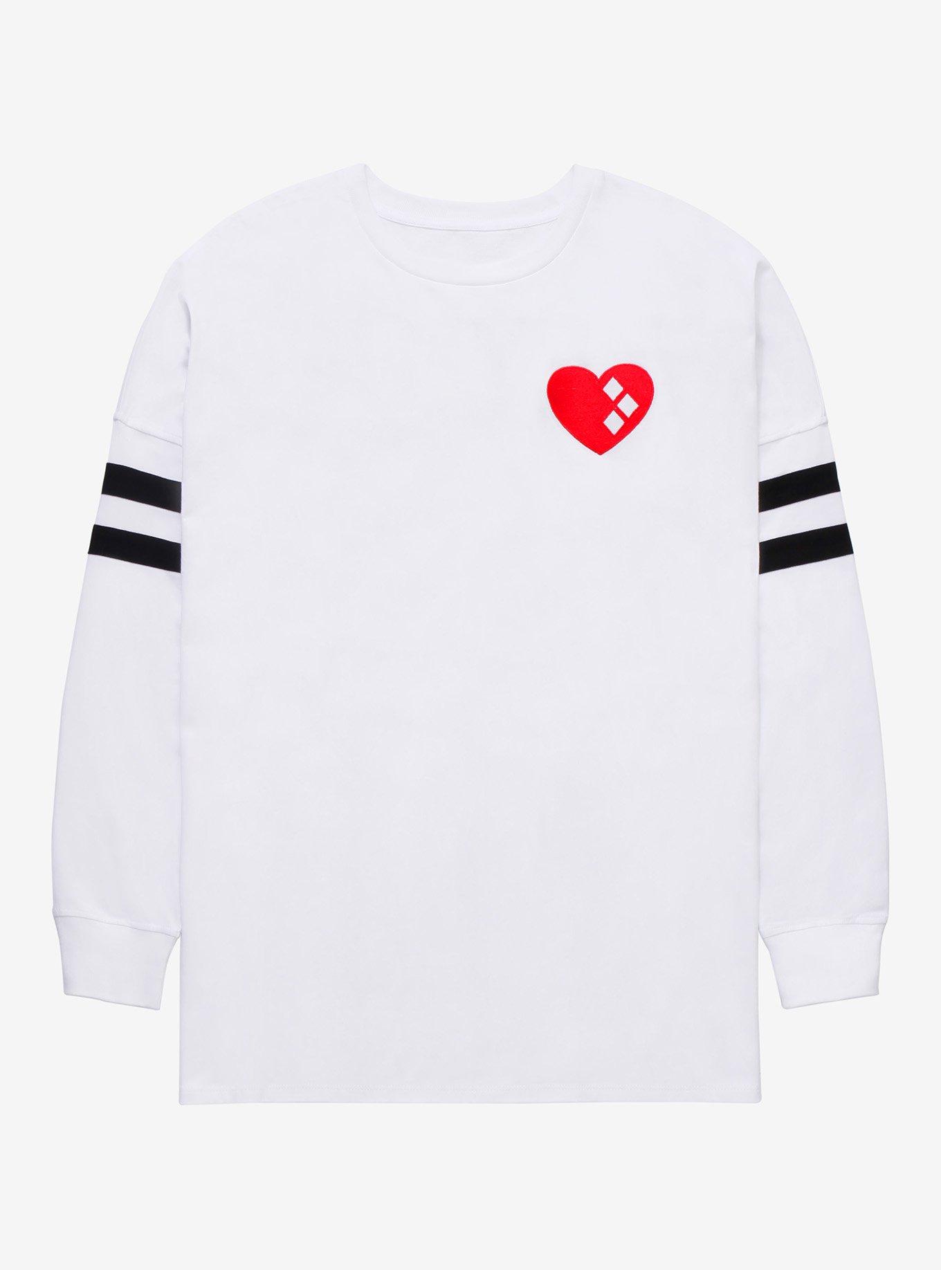 The Suicide Squad Harley Quinn Hype Long Sleeve T-Shirt - BoxLunch Exclusive, BLACK  WHITE, hi-res