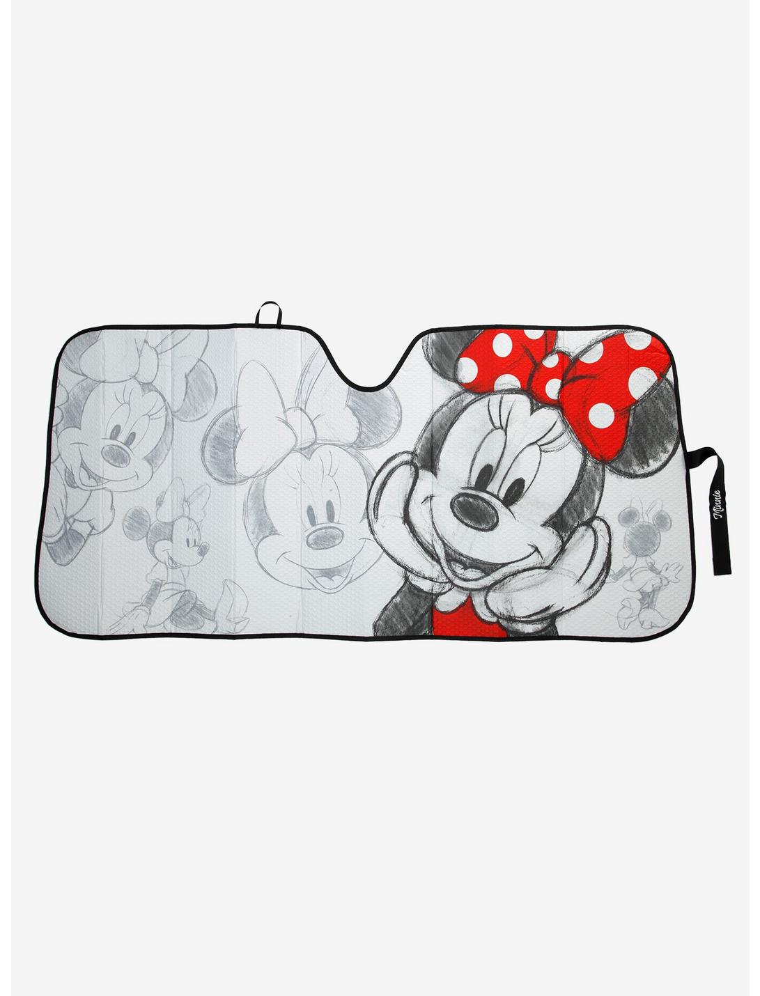 Disney Minnie Mouse Sketch Accordion Sunshade, , hi-res