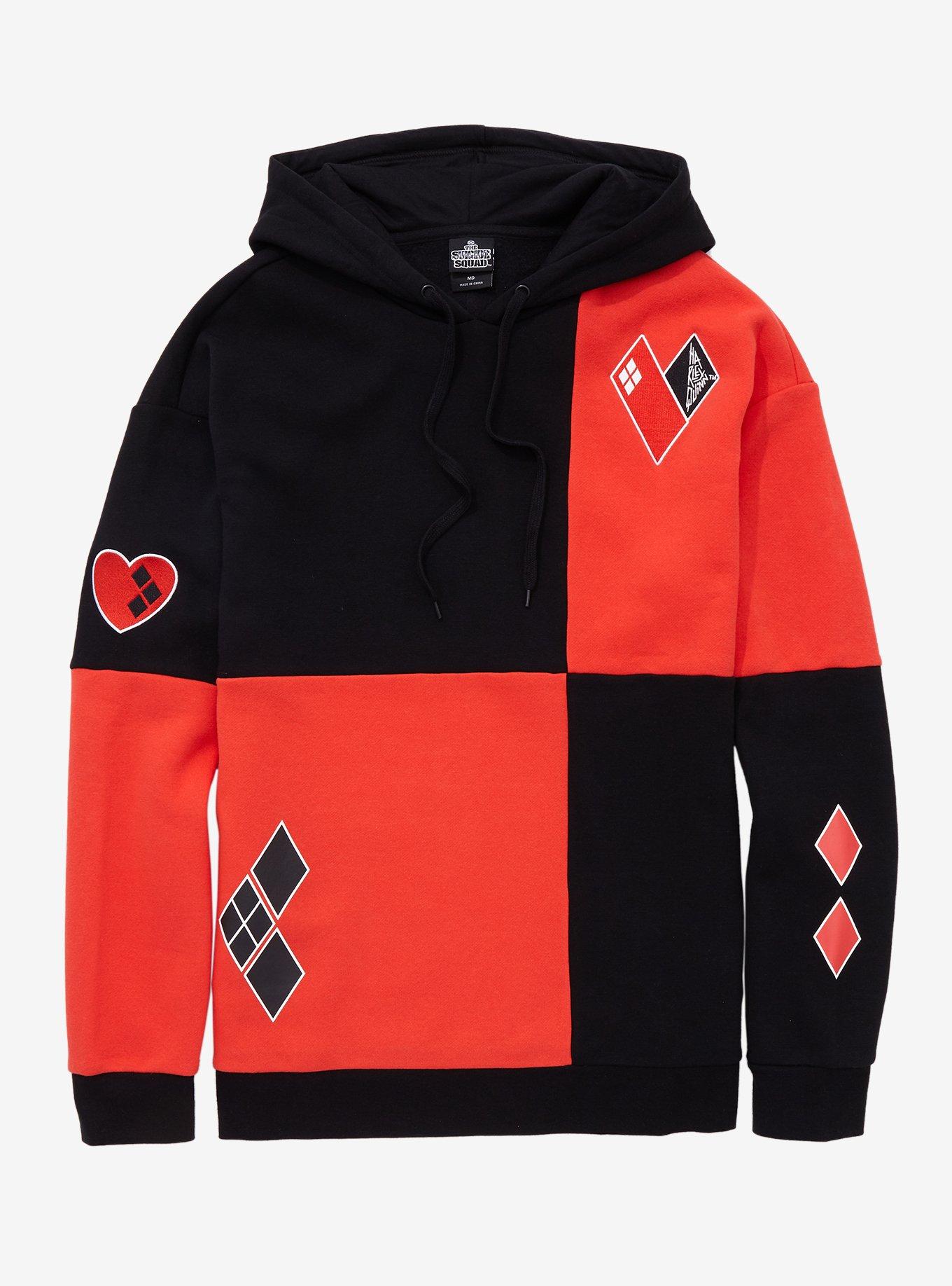 The Suicide Squad Harley Quinn Checkered Hoodie BoxLunch Exclusive