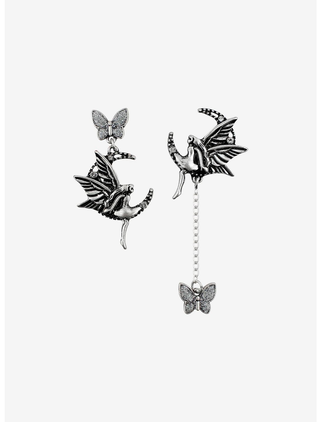 Fairy Butterfly Mismatch Earrings, , hi-res