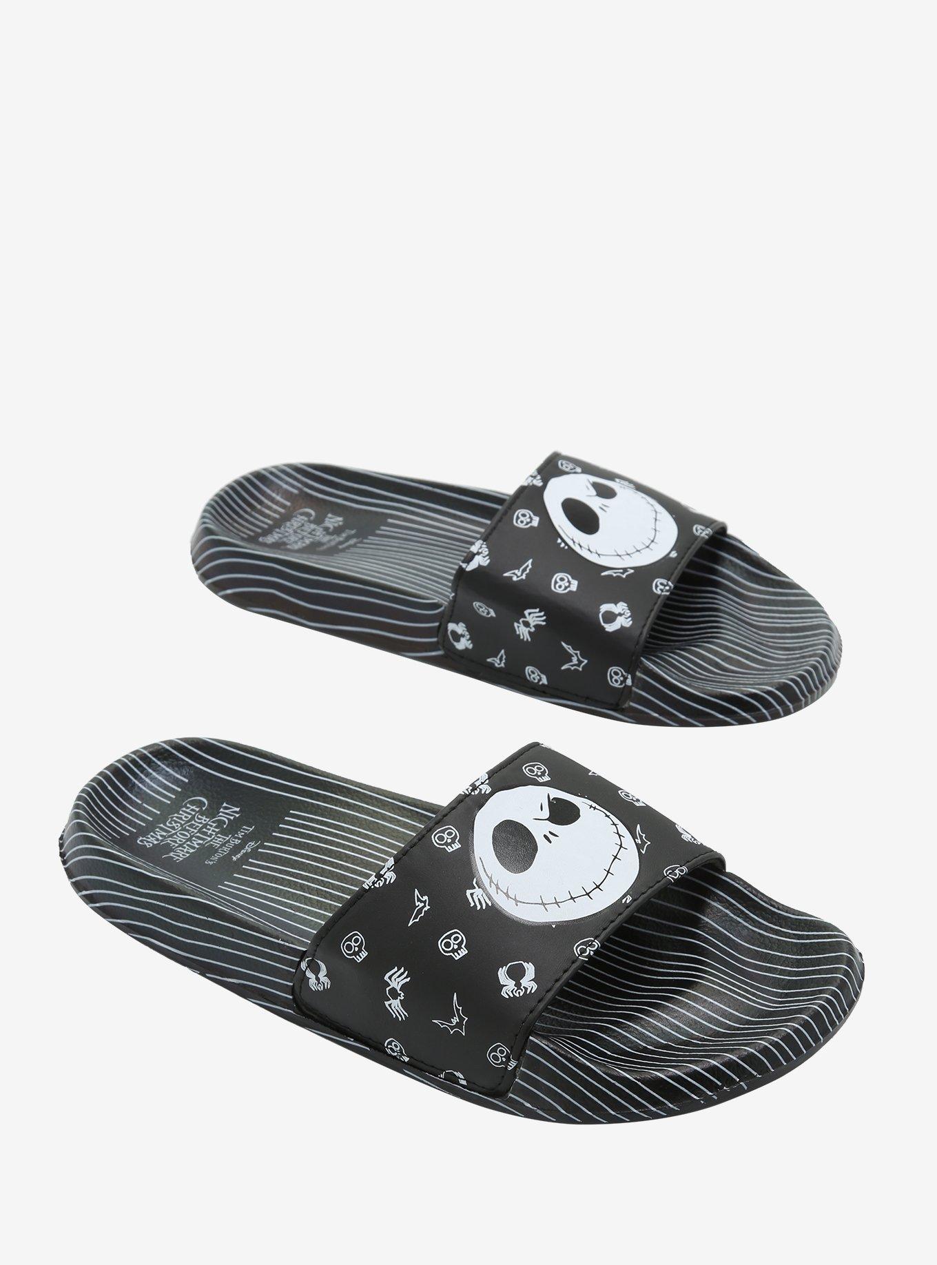 The Nightmare Before Christmas Jack Skellington Stripe Slide Sandals, MULTI, hi-res