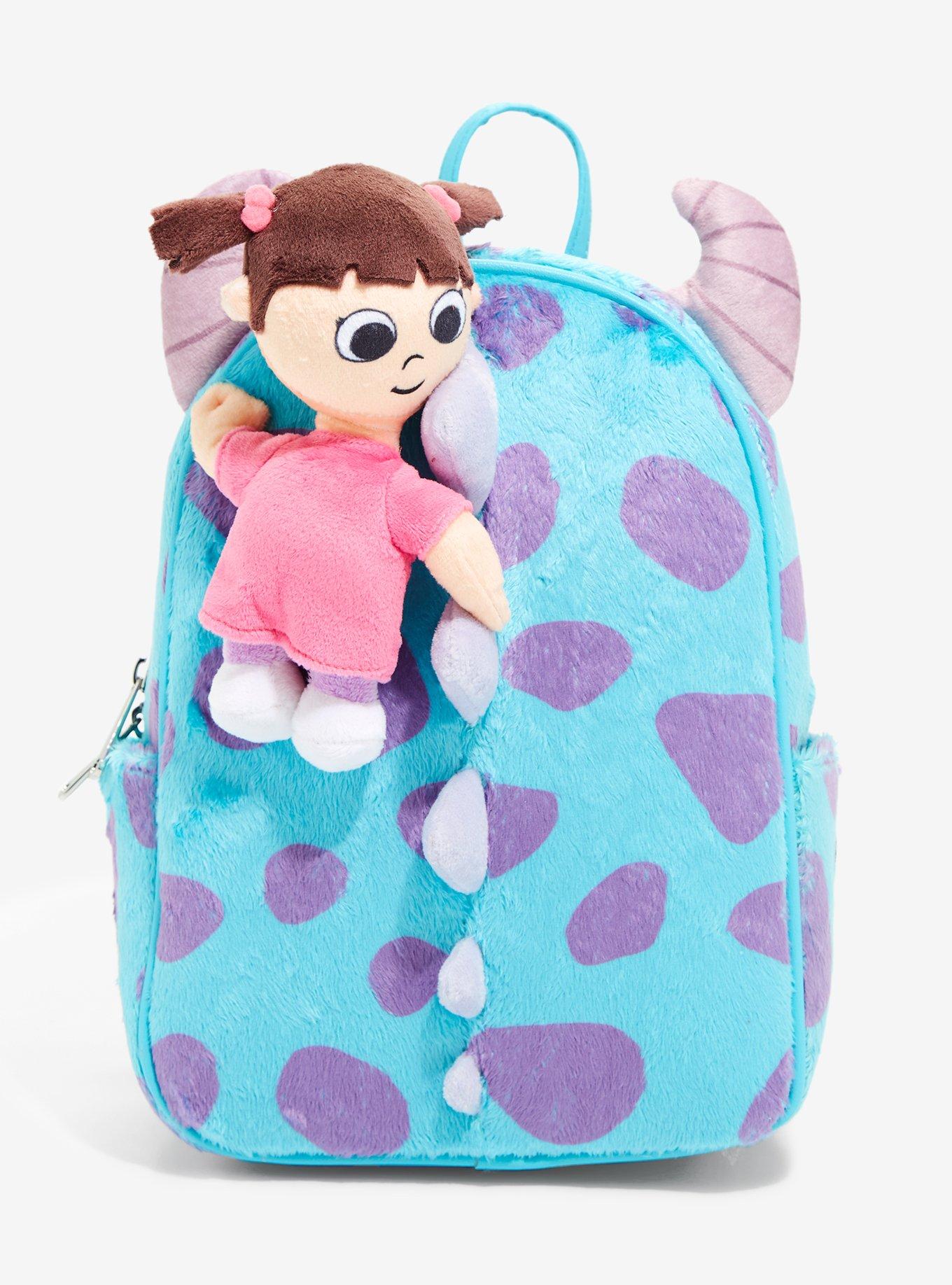 NEW Pixar Monsters Inc. Sully Cosplay Mini Backpack With Boo Coin Purse  Review By Loungefly 💙💜 