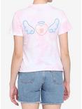 Winged Heart Kawaii Tie-Dye Boxy Girls T-Shirt, PINK, hi-res