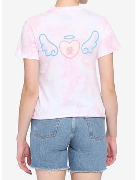 Winged Heart Kawaii Tie-Dye Boxy Girls T-Shirt, , hi-res