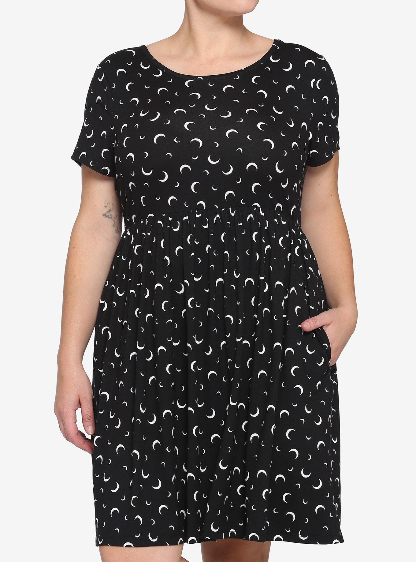 Crescent Moon Babydoll Dress Plus Size