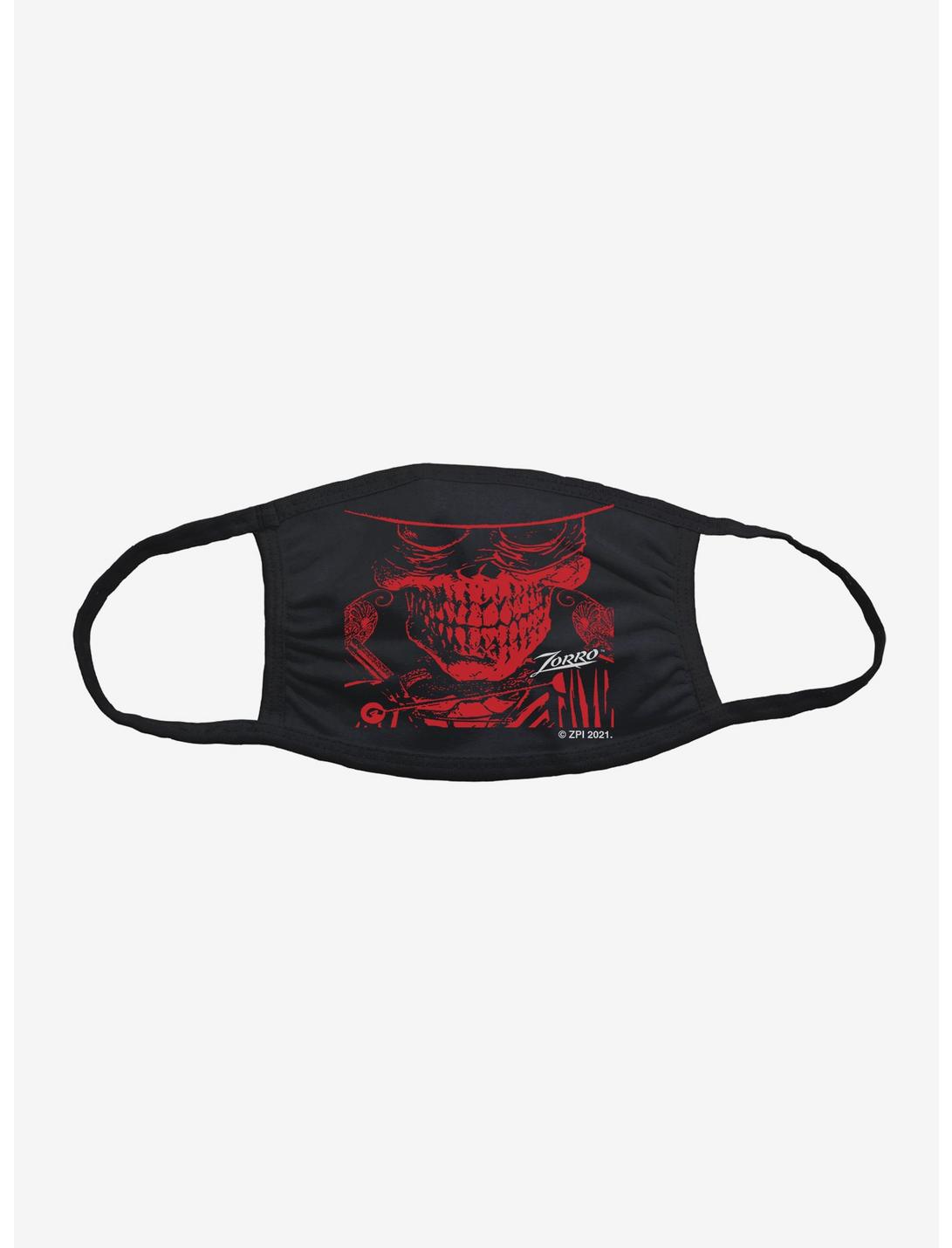 Zorro Red Skull Face Mask, , hi-res