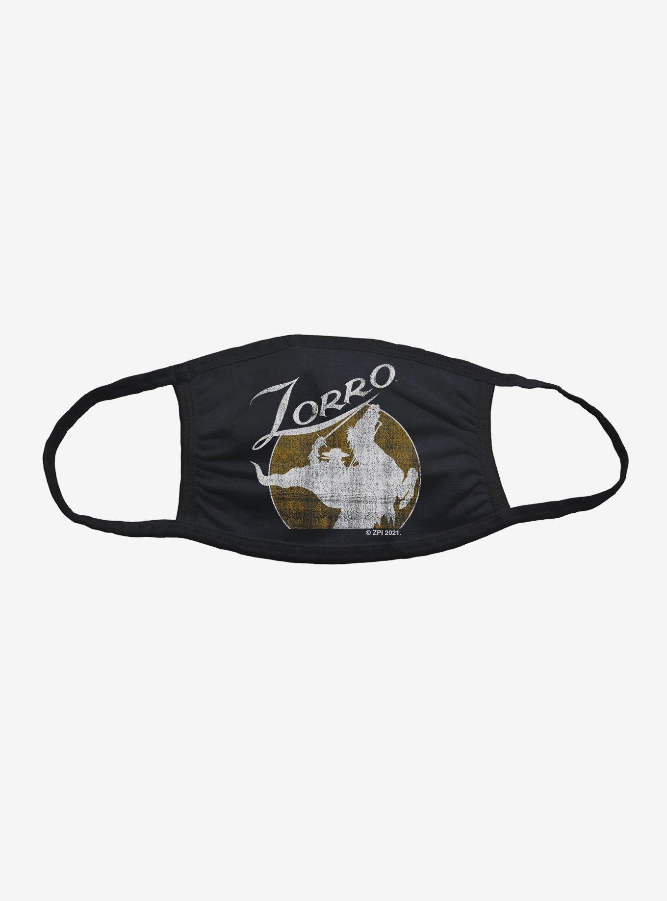 Zorro Retro Silhouette Face Mask, , hi-res