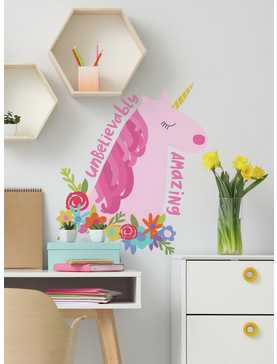 Amazing Unicorn Giant Peel And Stick Wall Decals, , hi-res