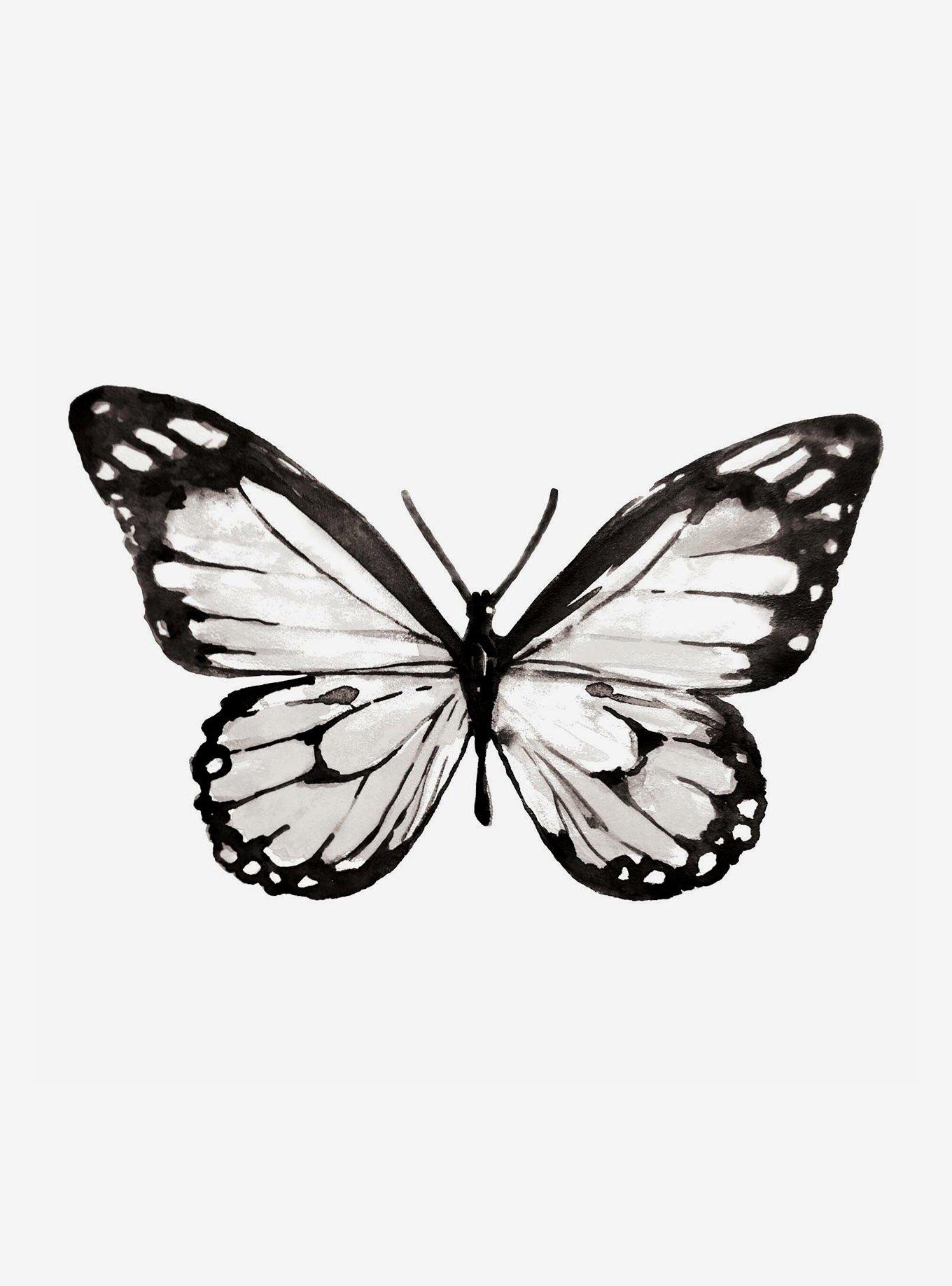 Watercolor Butterfly Peel And Stick Giant Wall Decals, , hi-res