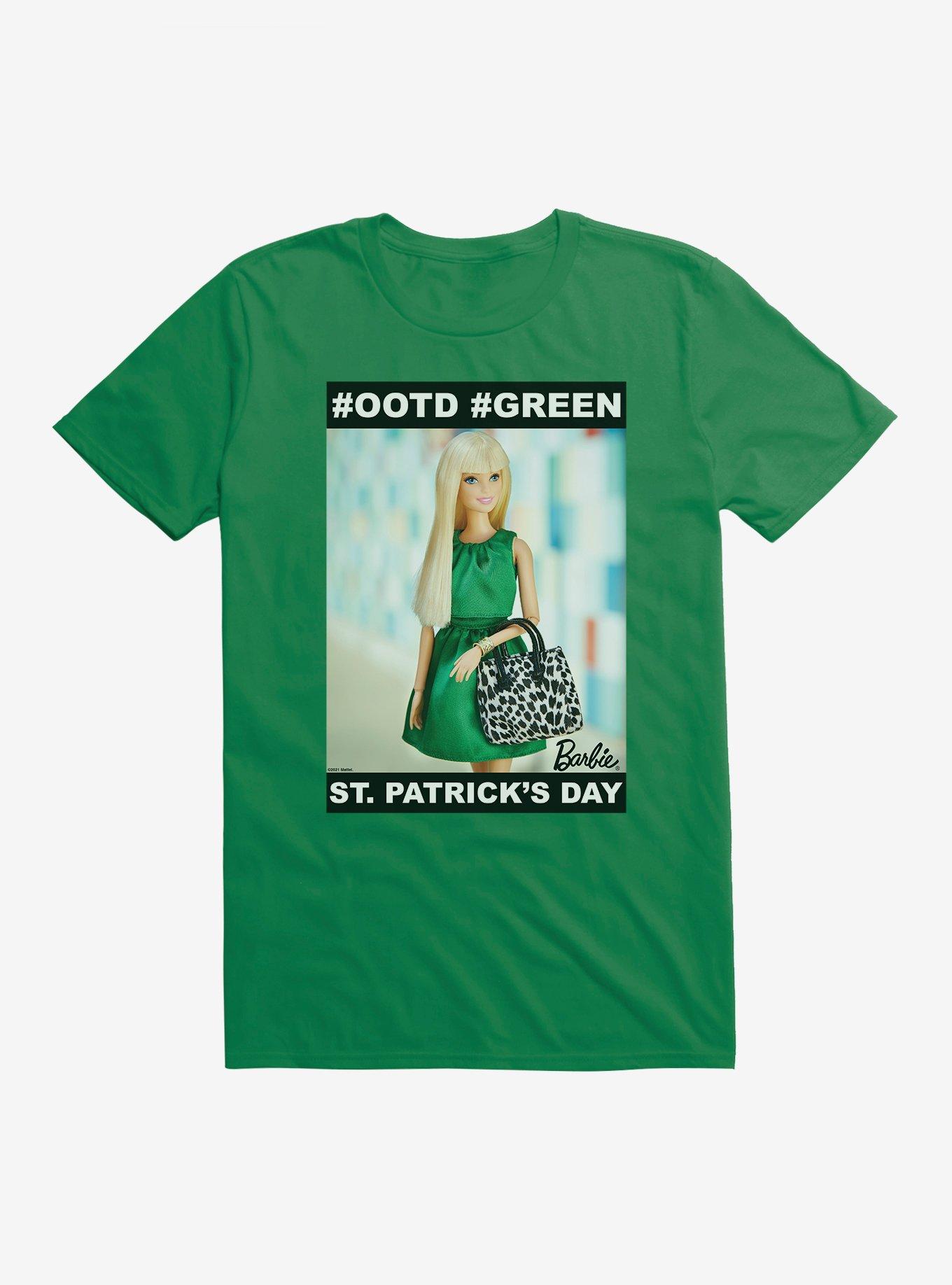 Barbie St. Patrick's Day #OOTD #GREEN T-Shirt, KELLY GREEN, hi-res