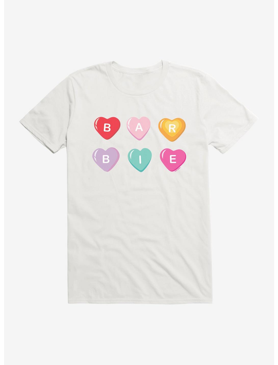 Barbie Valentine's Day Candy Heart T-Shirt, WHITE, hi-res