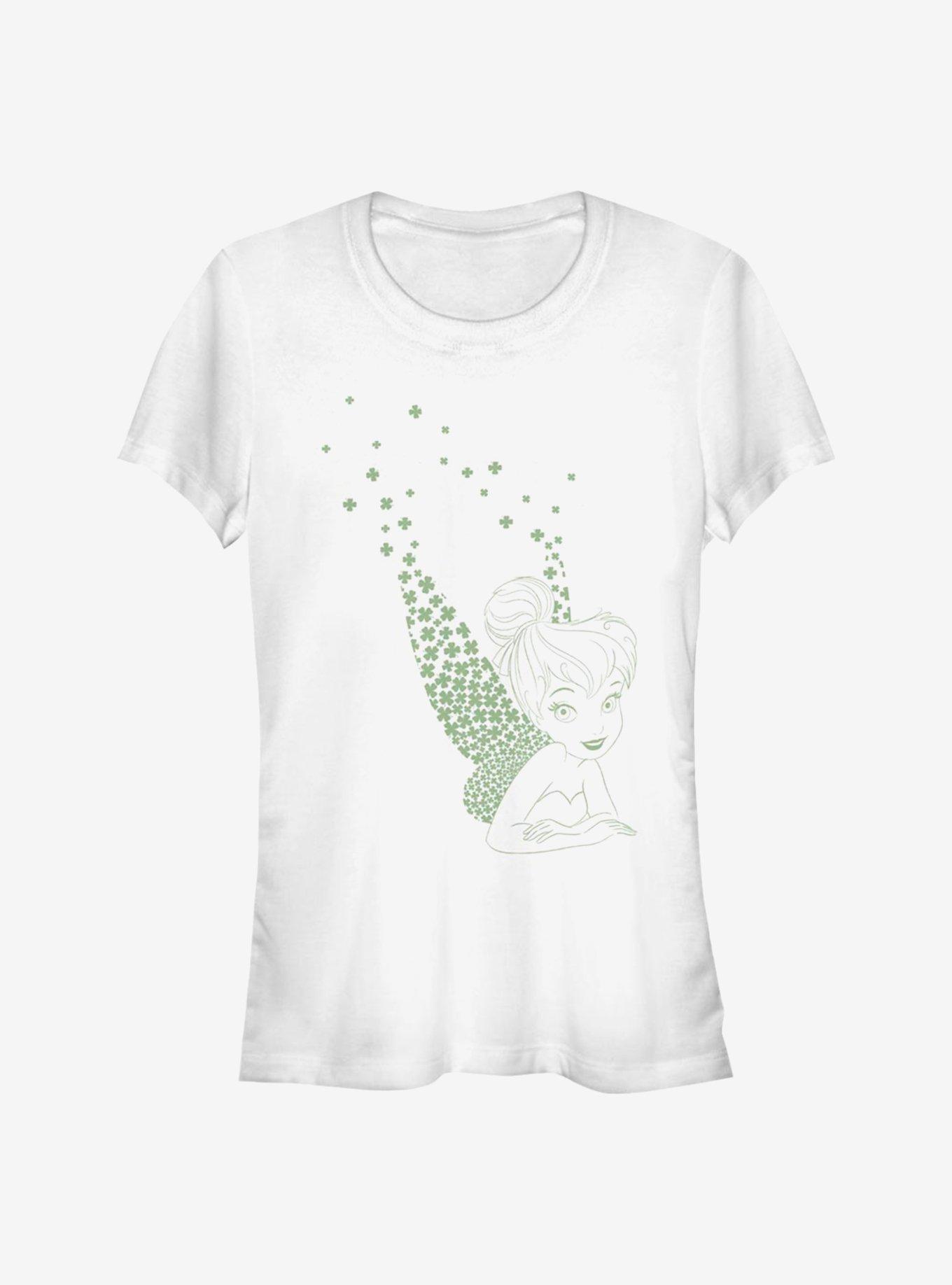 Disney Peter Pan Tink Clovers Girls T-Shirt, WHITE, hi-res