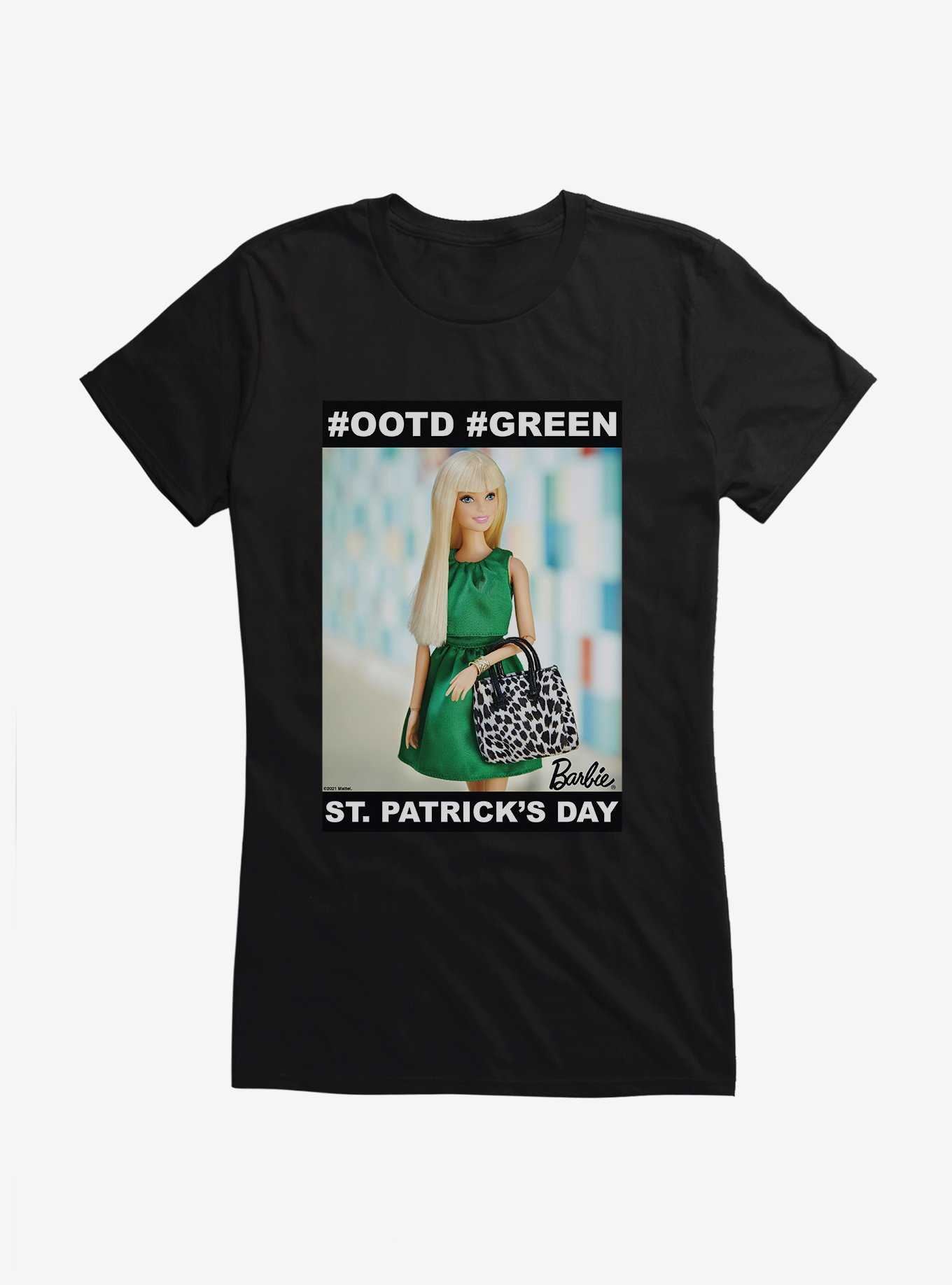 Barbie St. Patrick's Day #OOTD #GREEN Girls T-Shirt, , hi-res