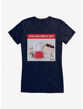 Barbie Valentine's Day Roses And Ruffles Girls T-Shirt, NAVY, hi-res