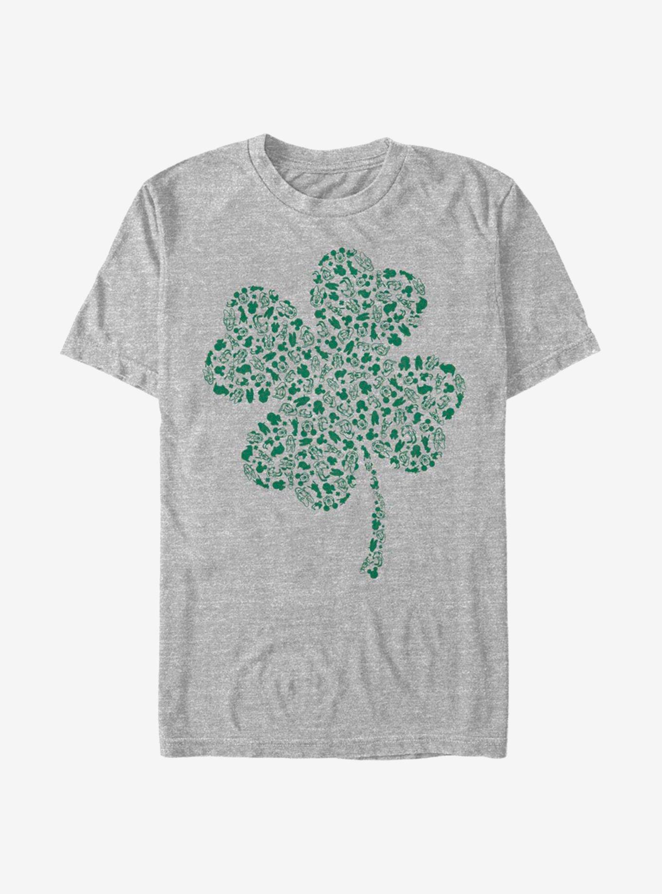 Disney Mickey Mouse Shamrock Fill T-Shirt, ATH HTR, hi-res