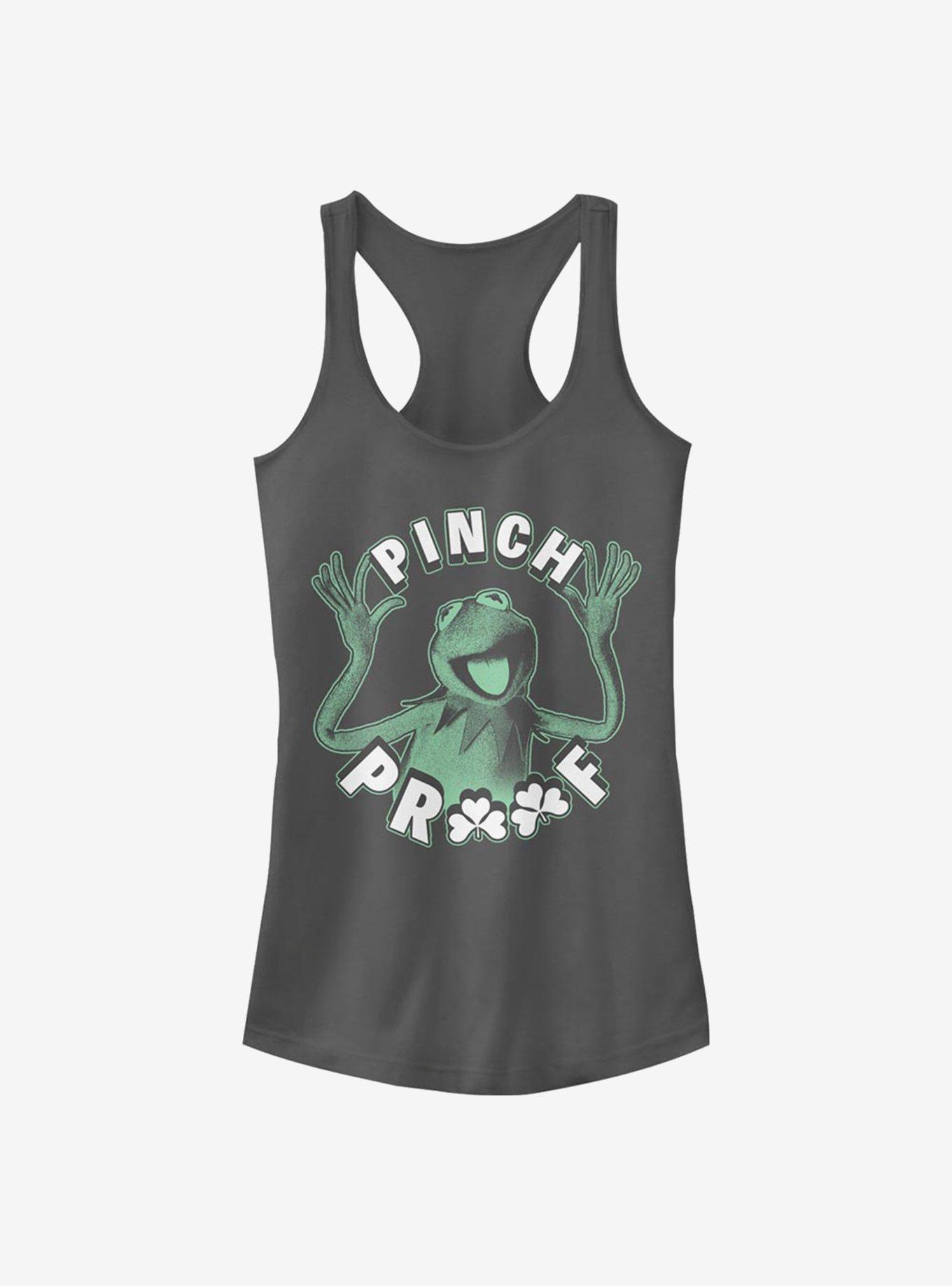 Disney The Muppets Pinch Proof Kermit Girls Tank, CHARCOAL, hi-res