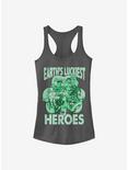 Marvel Avengers Earth's Luckiest Heroes Girls Tank, CHARCOAL, hi-res