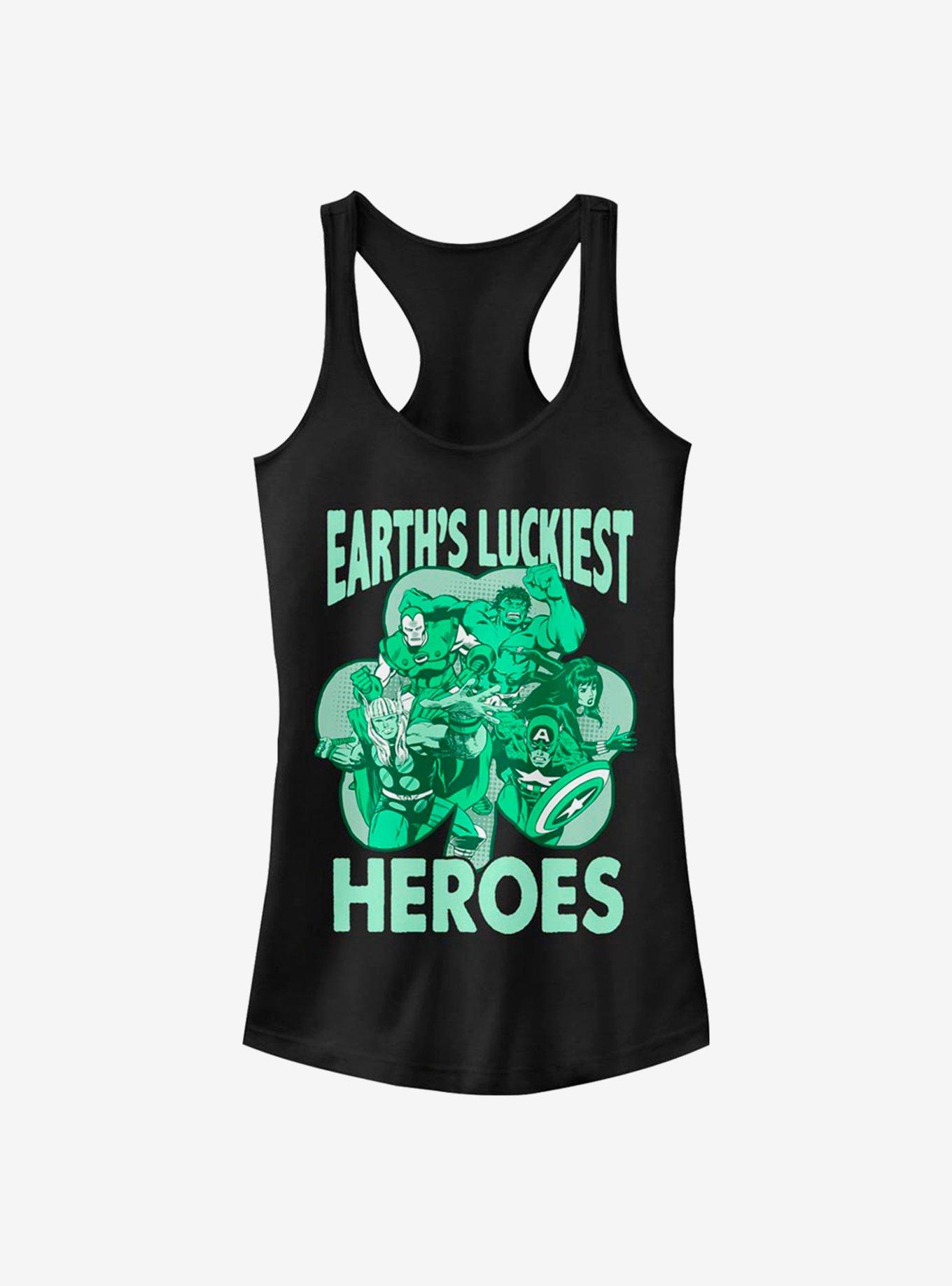 Marvel Avengers Luck Of The Hero Girls Tank, BLACK, hi-res