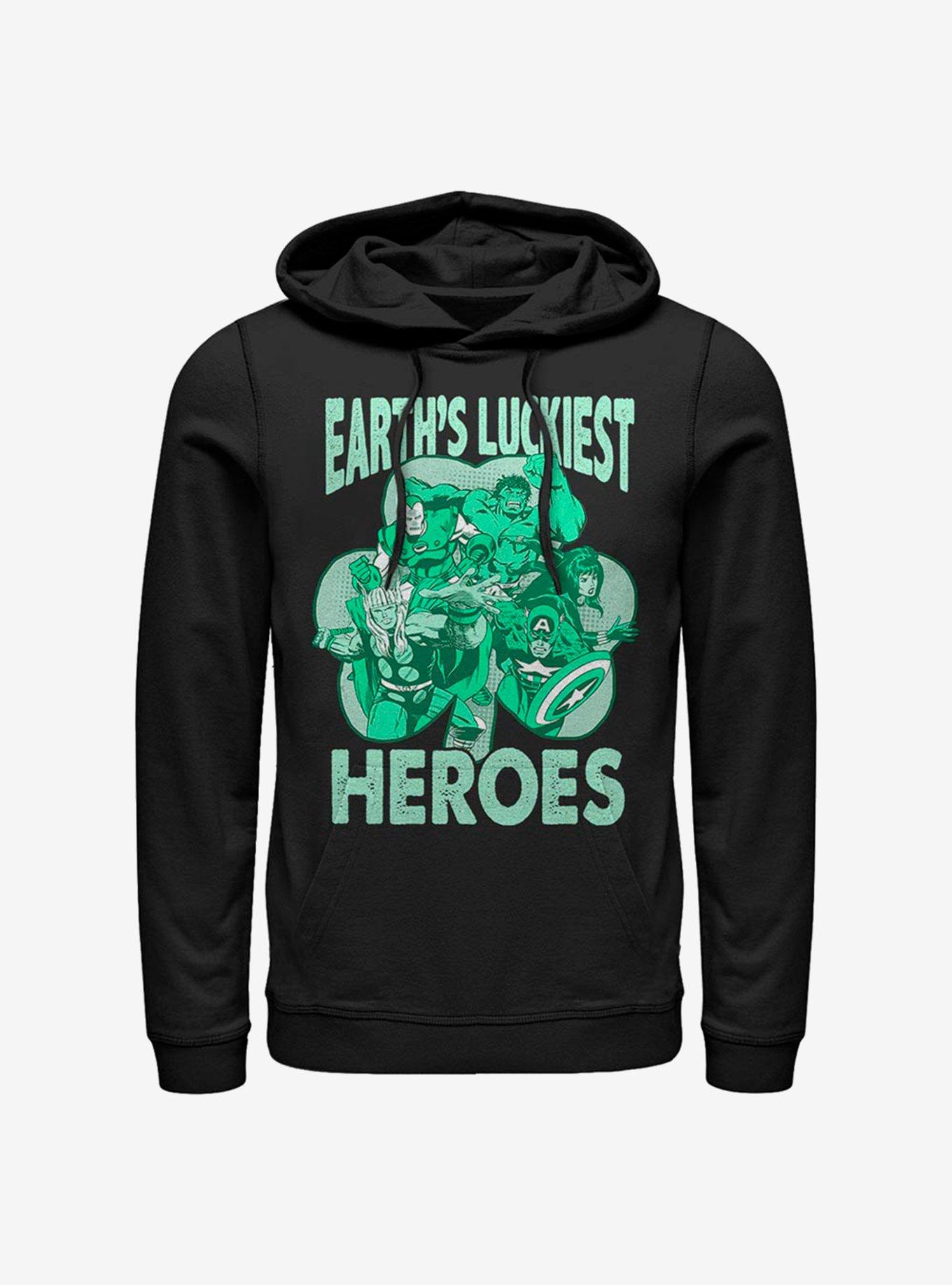 Marvel Avengers Luck Of The Hero Hoodie, BLACK, hi-res