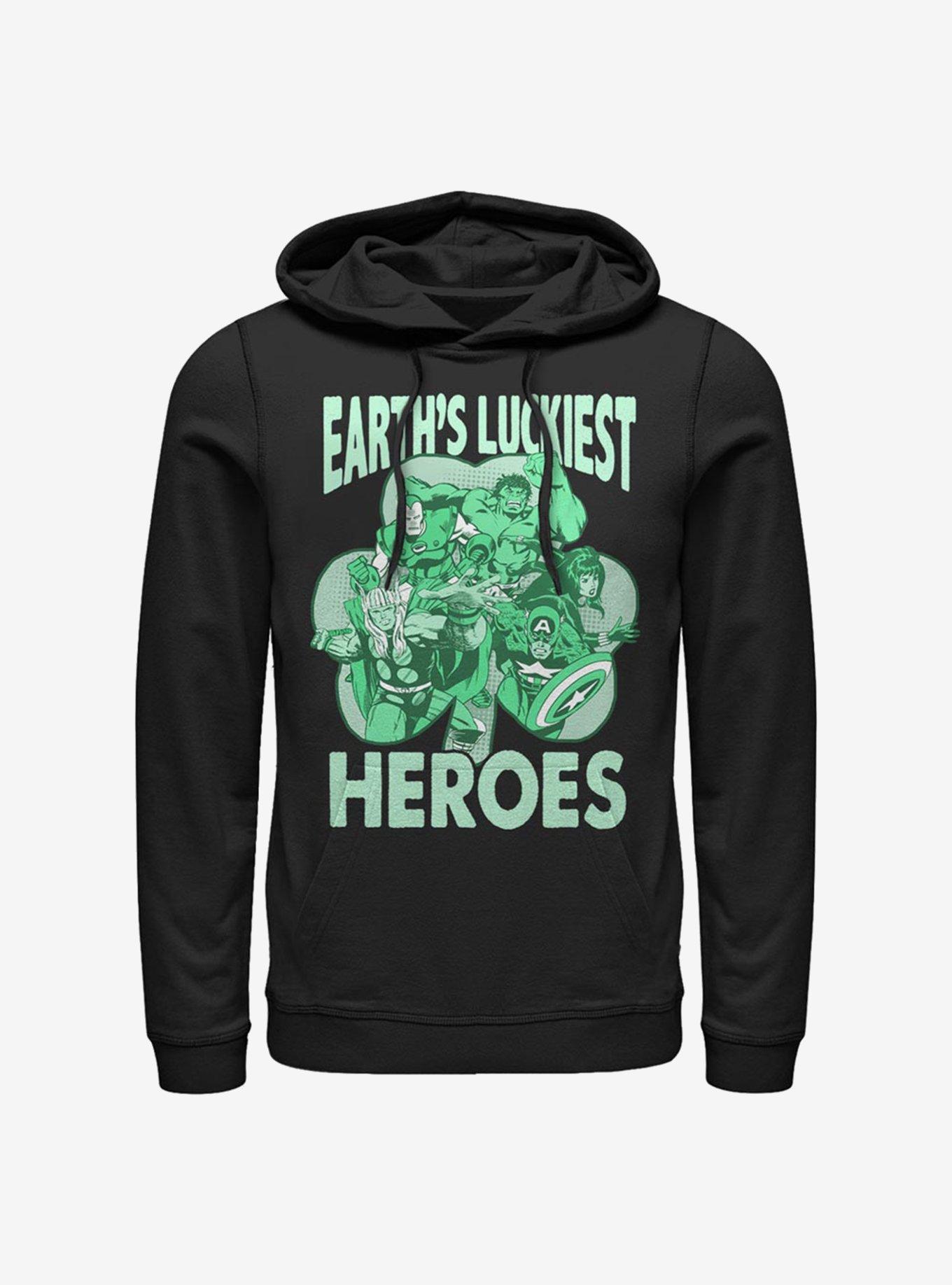 Marvel Avengers Luck Of The Hero Hoodie, BLACK, hi-res