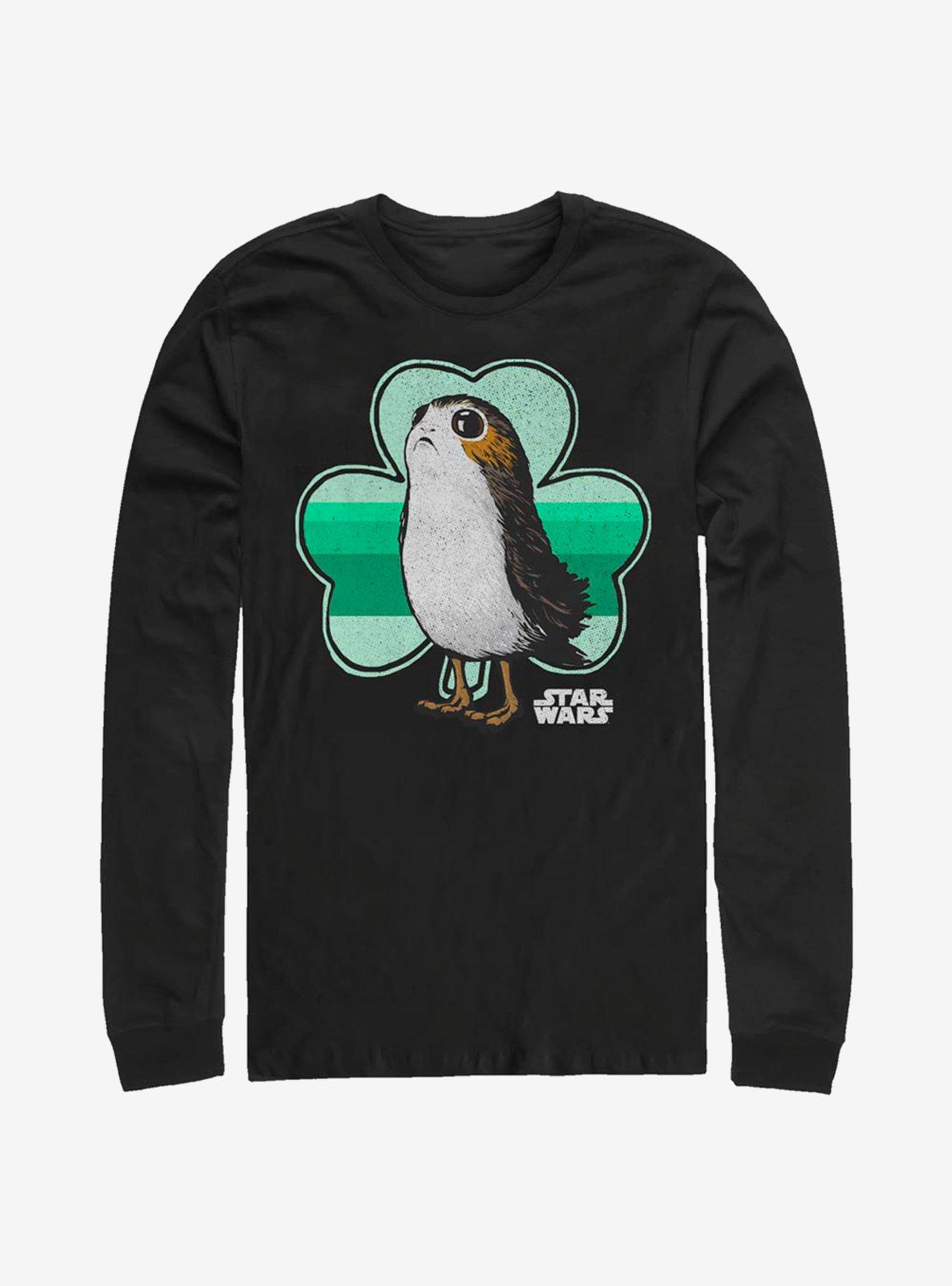 Star Wars Eipisode VIII The Last Jedi Porg Clover Long-Sleeve T-Shirt