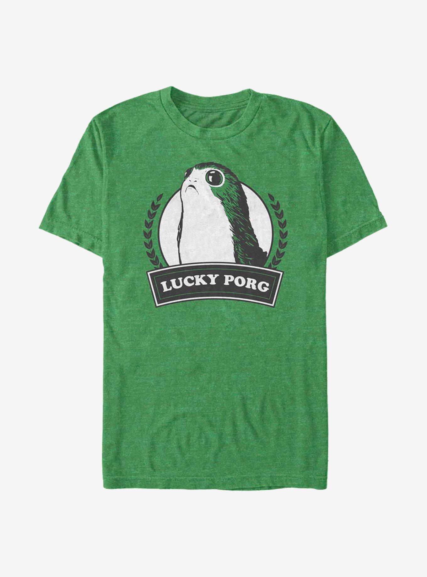 Star Wars Eipisode VIII The Last Jedi Lucky Porg T-Shirt, KEL HTR, hi-res