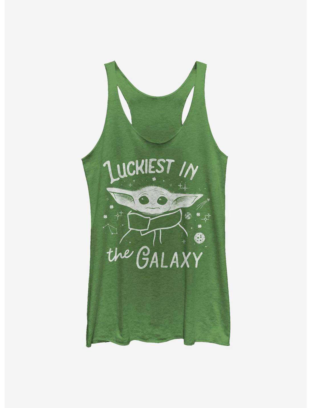 Star Wars The Mandalorian Luckiest In The Galaxy The Child Girls Tank Top, ENVY, hi-res