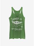 Star Wars The Mandalorian Luckiest In The Galaxy The Child Girls Tank Top, ENVY, hi-res